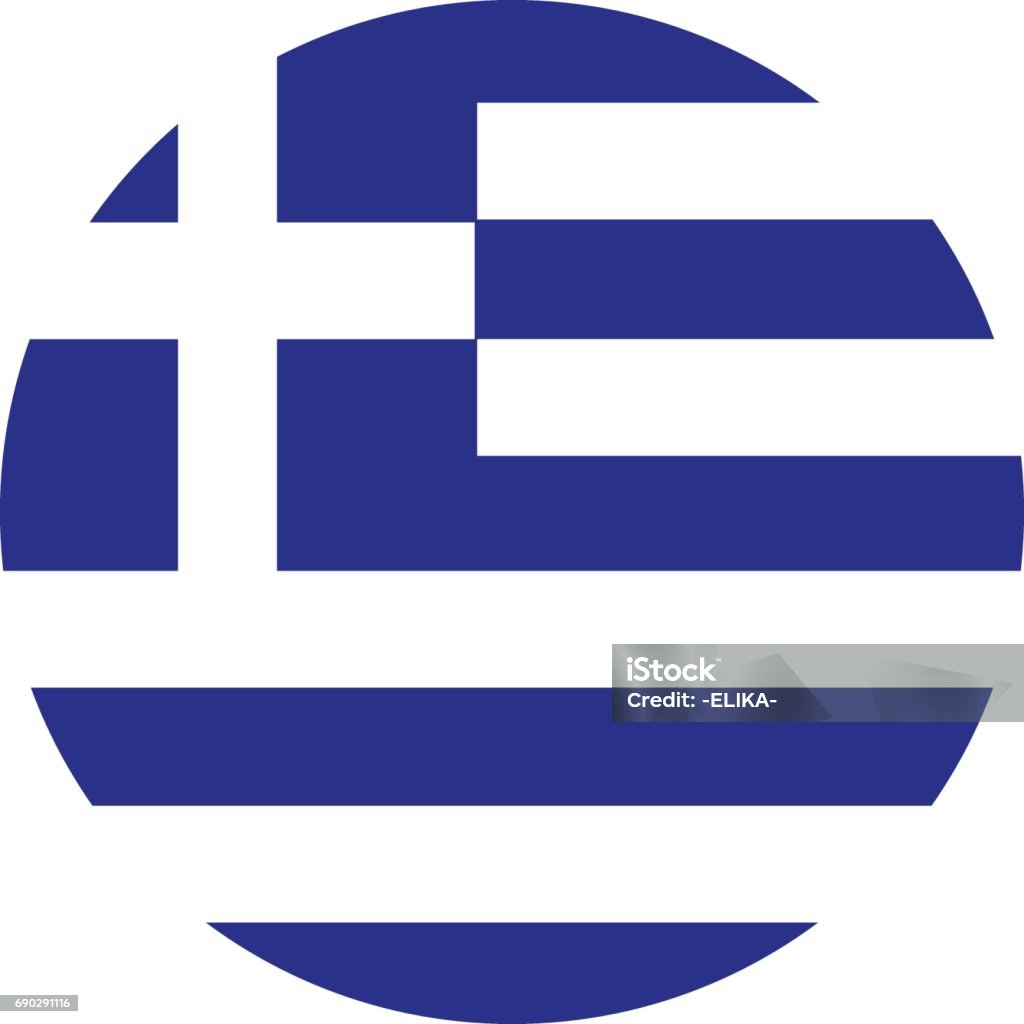Griechenland Flagge Stock Vektor Art und mehr Bilder von Griechische Flagge  - Griechische Flagge, Kreis, Athen - Griechenland - iStock