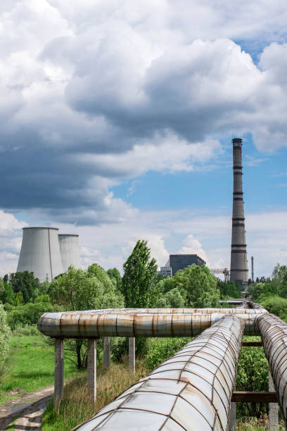 istock Cogeneration plant pipeline 690303290