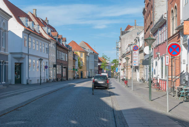 istock Odense Denmark stone paved street 690303728