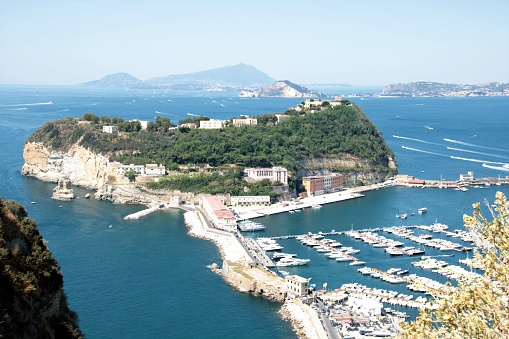 The island of Nisida at Posillipo, Naples, Italy