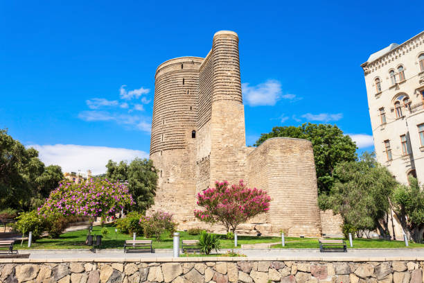 istock Maiden Tower in Baku 690306940
