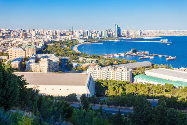 istock Baku aerial panoramic view 690306952