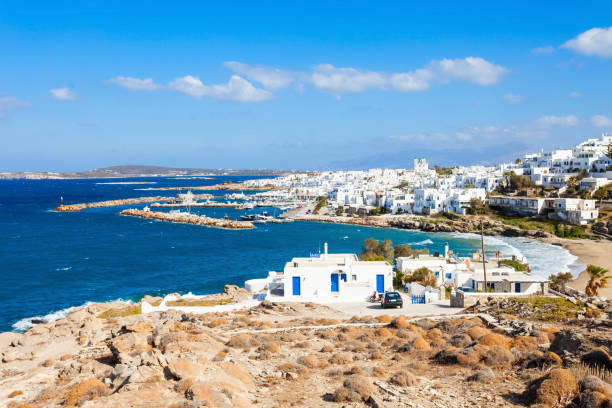 istock Paros island aerial view 690307108
