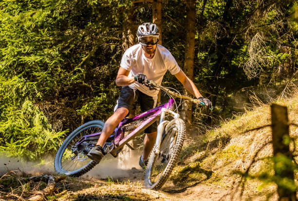 istock Extreme mountain biker, Verbier, Switzerland 690322746