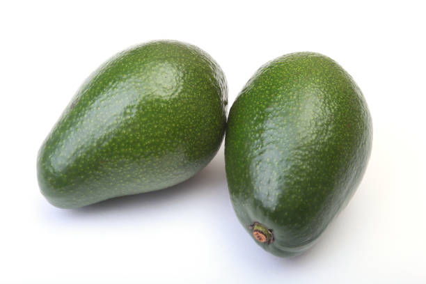 istock Fresh, green Avocado isolated on a white background. 690323096