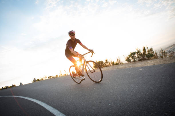 istock Fit female riding early morning 690329760