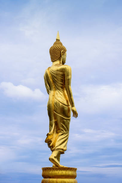 istock The standing Buddha statute in Thailand 690333340