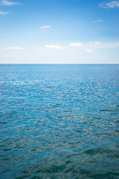 istock Beautiful seascape sea horizon and blue sky. 690339024