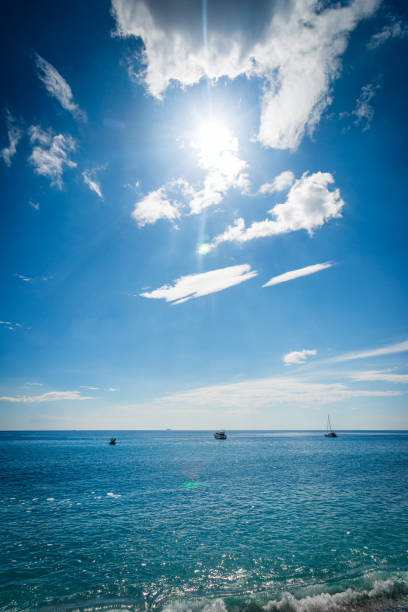 Beautiful seascape. Amazing sea view. Sicily. Italy.