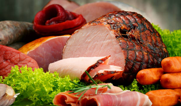 istock Meat products including ham and sausages 690339716
