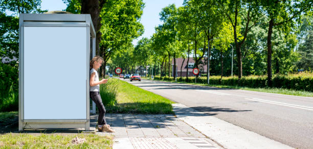 istock Outdoor abri or billboard mockup 690346850
