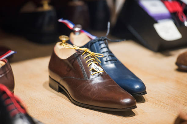 istock Men shoes in a store in Paris 690349926