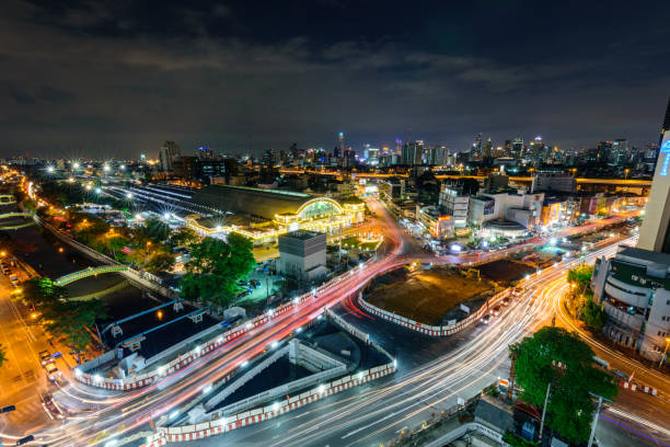 istock high view of city in night time 690357256