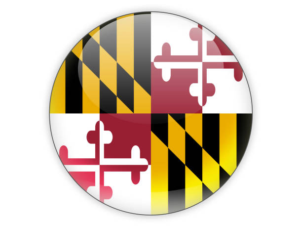istock Flag of maryland, US state icon 690364358