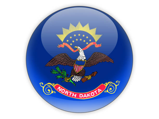 istock Flag of north dakota, US state icon 690368078