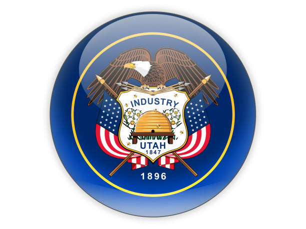 istock Flag of utah, US state icon 690368722