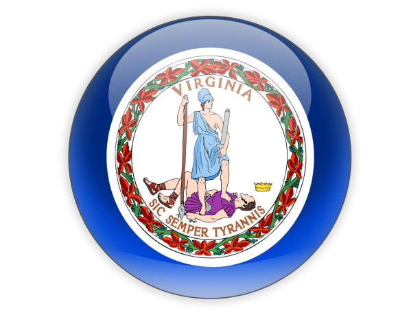 istock Flag of virginia, US state icon 690368914