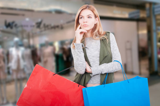 istock Young female at the shopping mall 690371746
