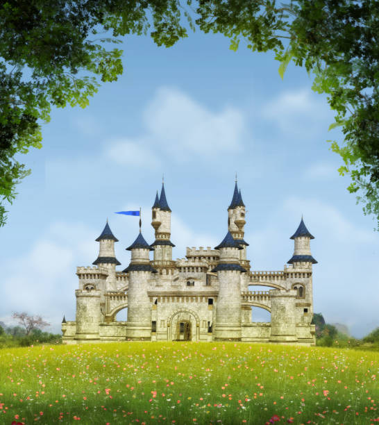 ロマンチックな幻想の城 - 城 ストックフォトと画像