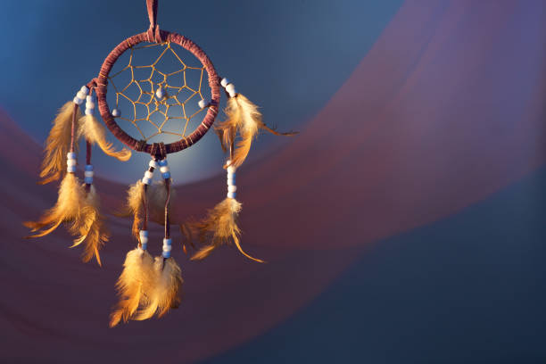 istock dreamcatcher on a color velvet background.concept dream 690411404