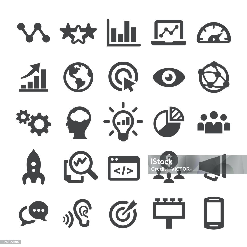 Marketing Icons - Smart Series Marketing Icons Icon Symbol stock vector