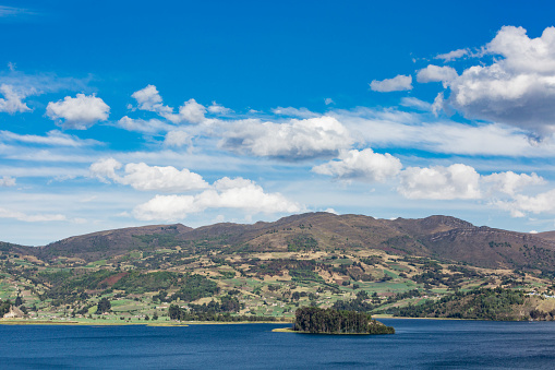 Laguna de Tota Lake  Boyaca in Colombia South America