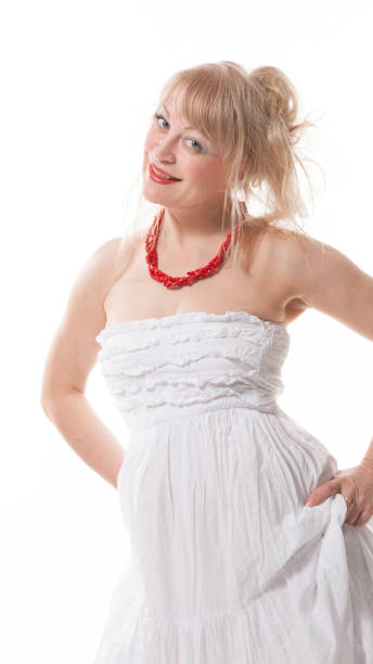 istock Beautiful fifty year old model posing in studio 690431788