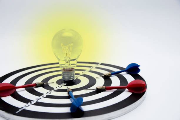 istock Business concept - hit the goal. 690432946