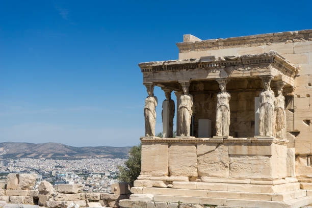 istock Caryatides, Erechtheion temple Acropolis in Athens, Greece 690435884