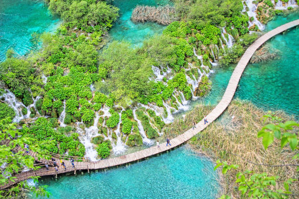 istock Plitvice lakes national park, Croatoia 690441254