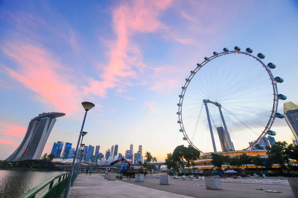 istock Panoramic view urban cityscape in singapore 690448020