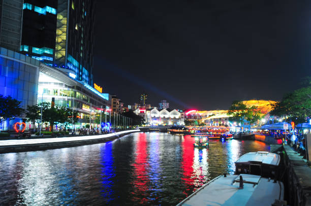 istock Panoramic view urban cityscape in singapore 690450238