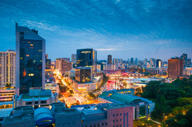 istock Panoramic view urban cityscape in singapore 690451144