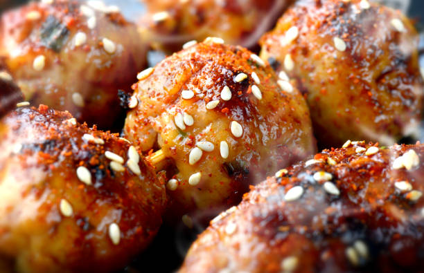 istock japanese meatball grill  tsukune. 690451722