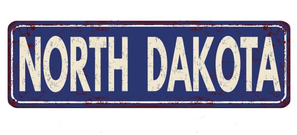 istock North Dakota vintage rusty metal sign 690455738