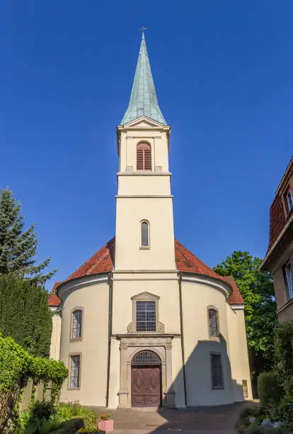 Front of the Petri church in Minden, Germany