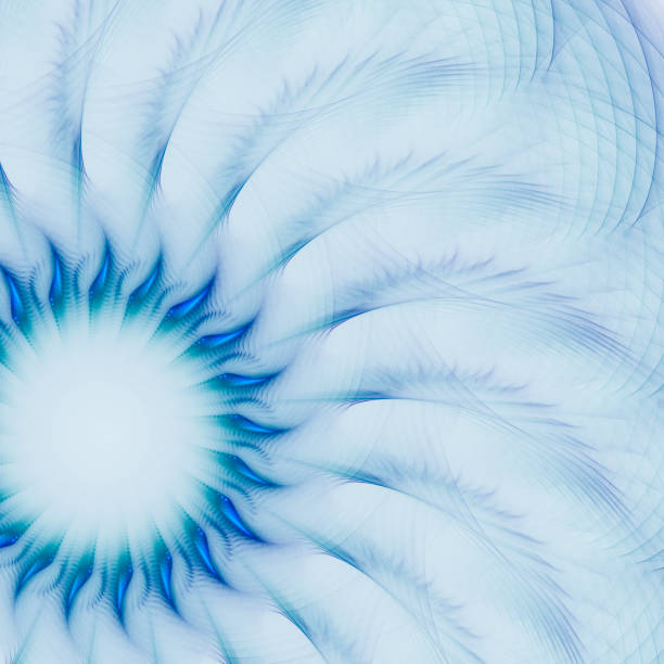 istock High resolution blue, green, gray and white fractal background. 690485832
