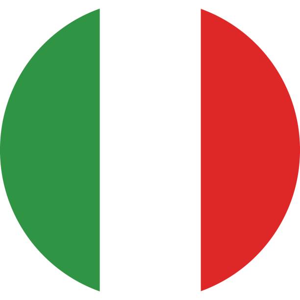 итальянский флаг - lazio stock illustrations