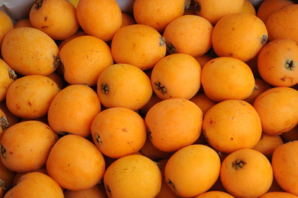 istock Medlars in cardboard from Spain 690489564