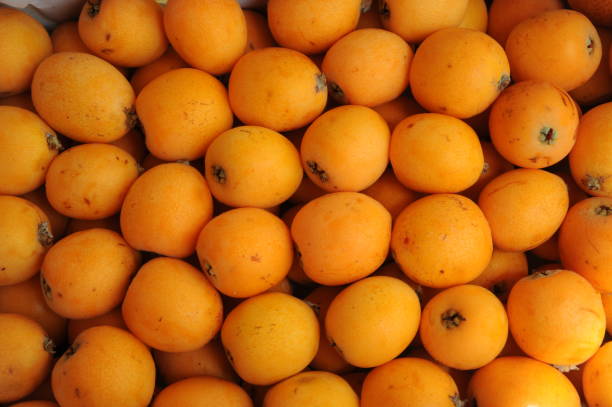 istock Medlars in cardboard from Spain 690489644