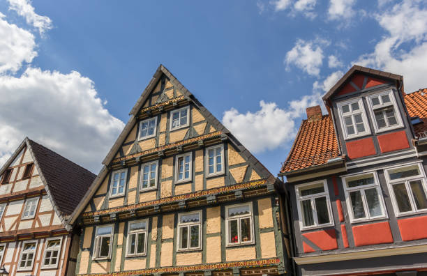 istock Rooftops of half-timbered houses in Celle, Germany 690489652