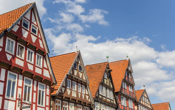 istock Rooftops of half-timbered houses in Celle, Germany 690489698