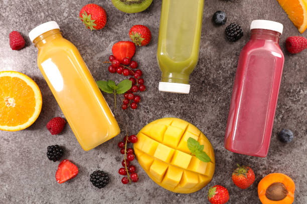 succo di frutta - smoothie fruit juice healthy eating foto e immagini stock