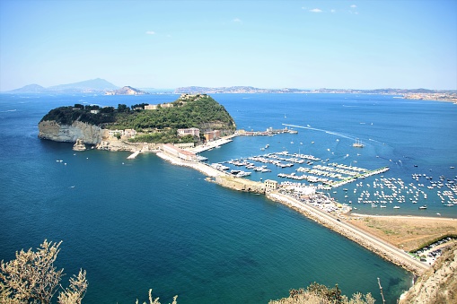 The island of Nisida at Posillipo, Naples, Italy