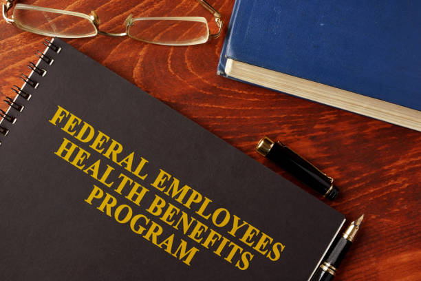 istock Book with title Federal Employees Health Benefits Program (FEHB) 690493416