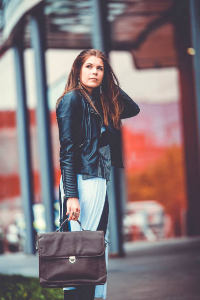 istock Talented young model in a casual dress 690496448
