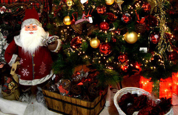 istock Christmas backgrounds with ornaments. 690496724