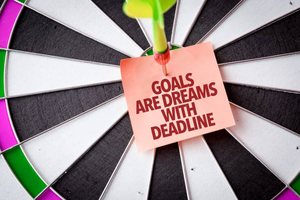 istock Goals are Dreams with Deadline 690500046