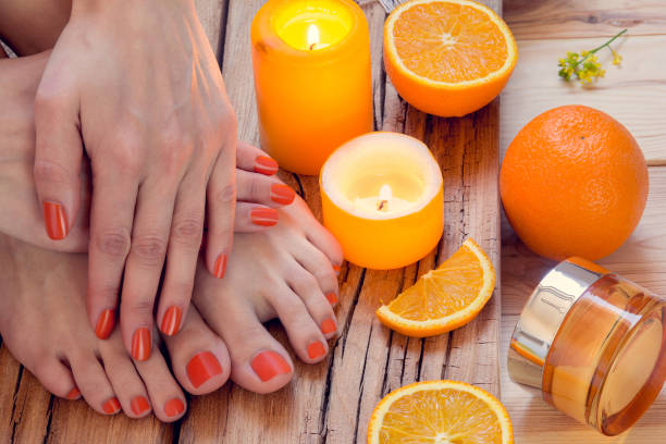 istock orange manicure around oranges and candles 690518962