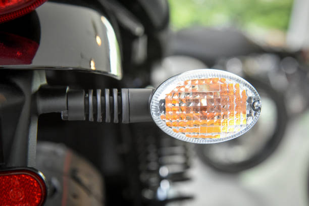 istock Turn signal tail light and brake light of motorcycle 690521432